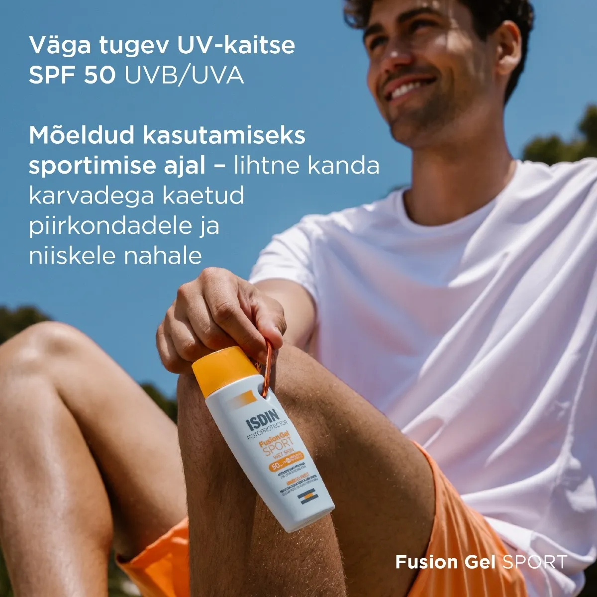 ISDIN SUN PÄIKSEKAITSEGEEL-KREEM SPORT SPF50 100ML - Tootepilt 2