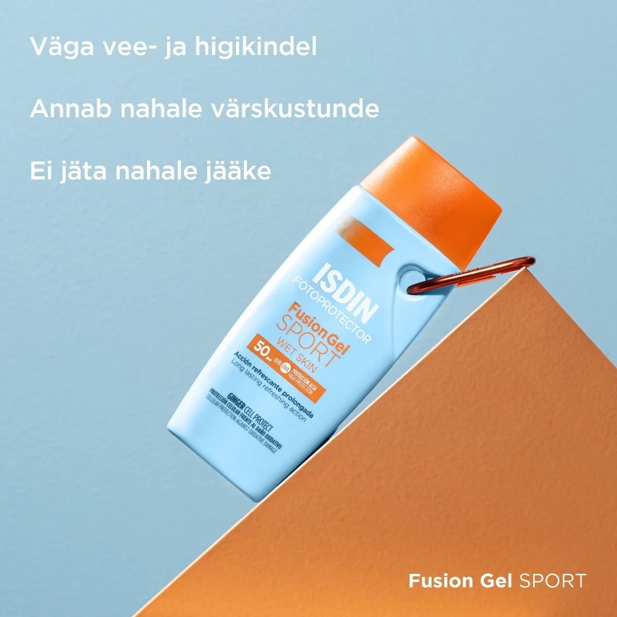 ISDIN SUN PÄIKSEKAITSEGEEL-KREEM SPORT SPF50 100ML - Tootepilt 3