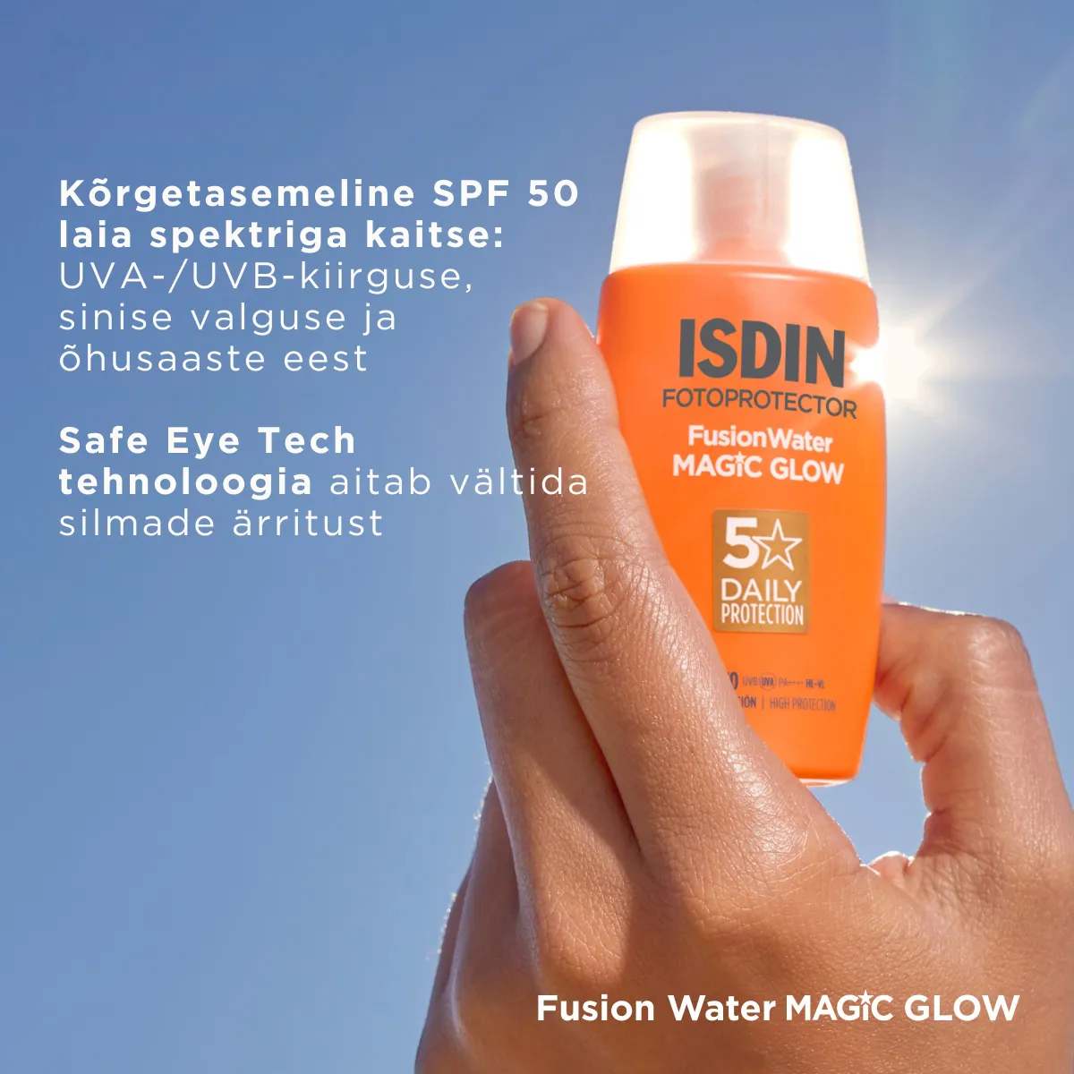ISDIN SUN PÄIKESEKAITSEEMULSIOON MAGIC GLOW NÄOLE SPF50 50ML - Tootepilt 2