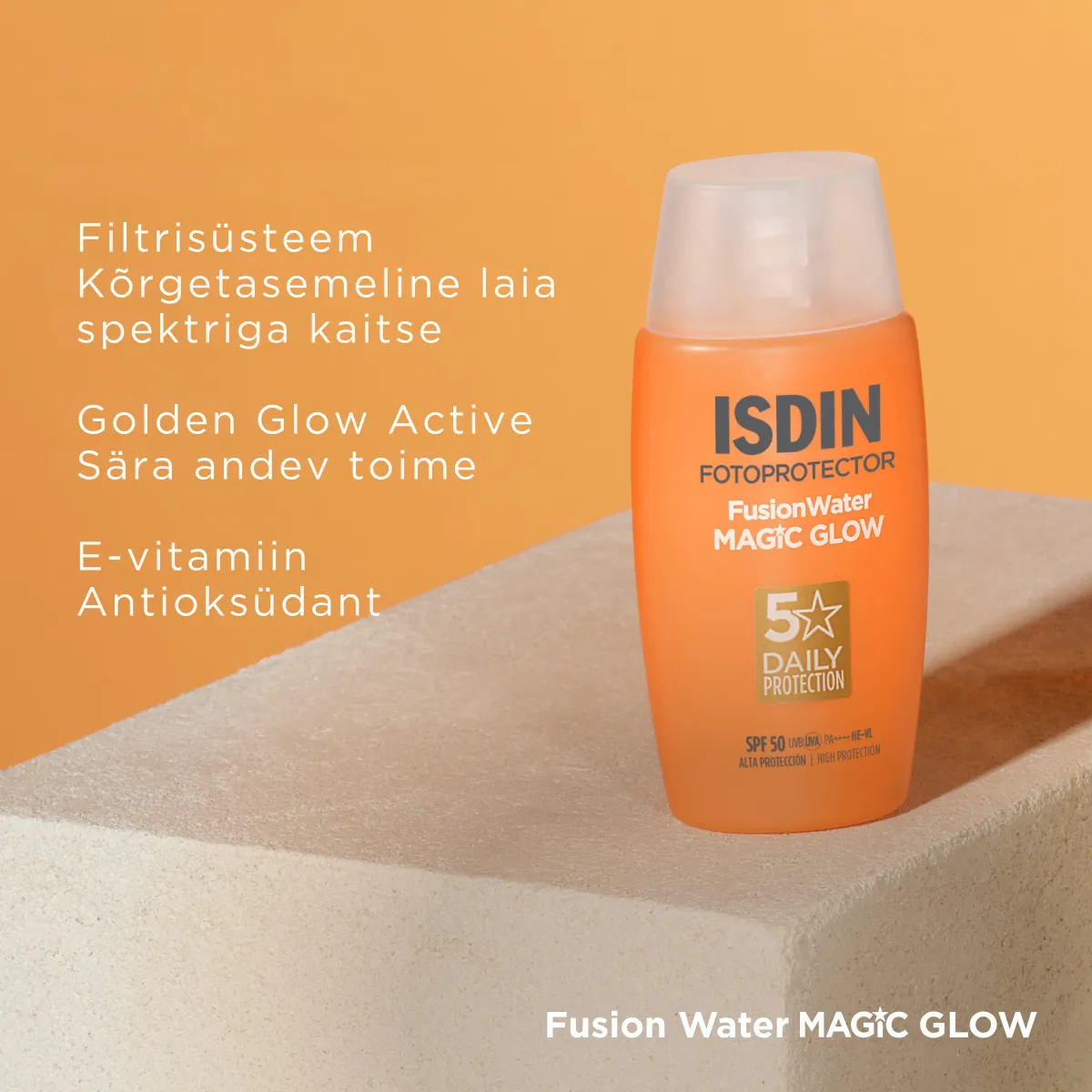 ISDIN SUN PÄIKESEKAITSEEMULSIOON MAGIC GLOW NÄOLE SPF50 50ML - Tootepilt 3