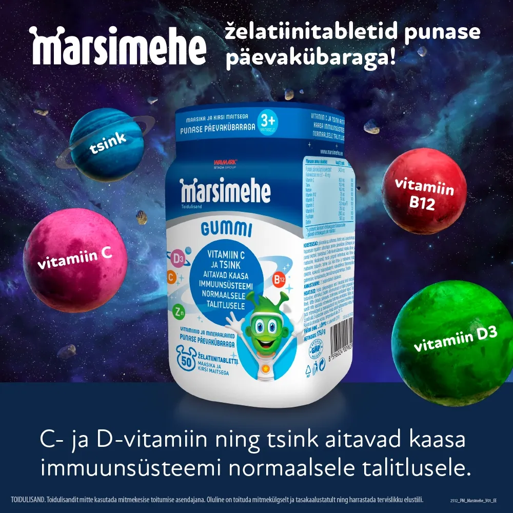 MARSIMEHE GUMMI PUNASE PÄEVAKÜBARAGA N50 - Tootepilt 2
