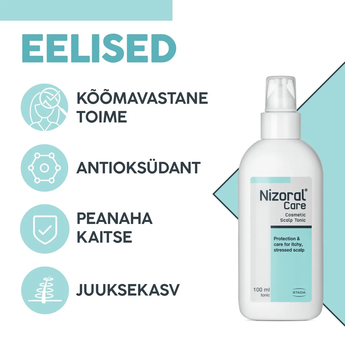 NIZORAL CARE TOONIK PEANAHALE 100ML - Tootepilt 2