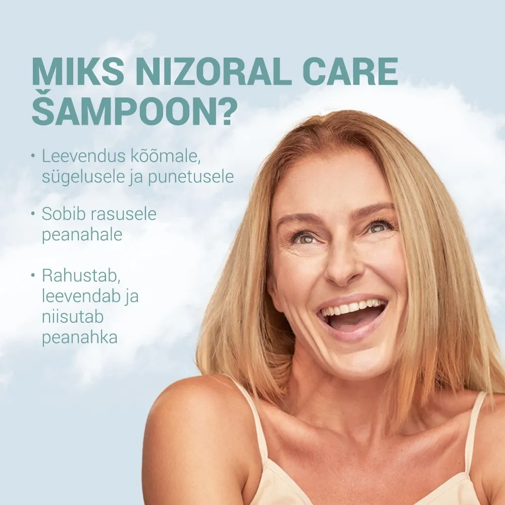 NIZORAL CARE SHAMPOON RASUSELE PEANAHALE 200ML - Tootepilt 4