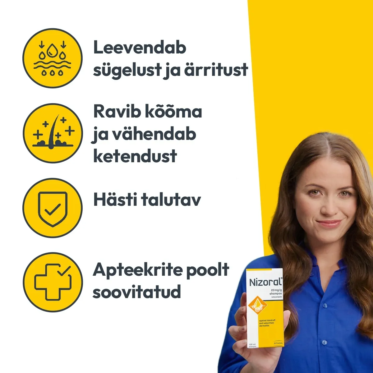 NIZORAL SHAMPOON 20MG/G 100ML - Tootepilt 5