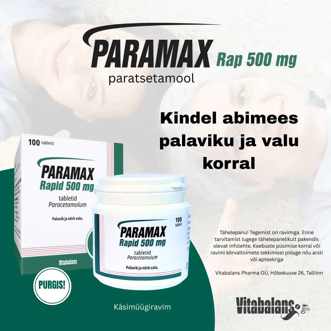 PARAMAX RAPID TBL 500MG N100 (PURGIS) - Tootepilt 2