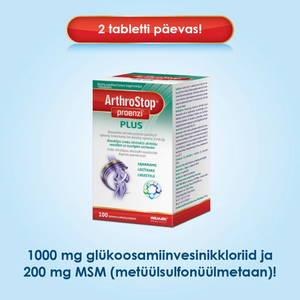 PROENZI ARTHROSTOP PLUS TBL N100 - Tootepilt 2