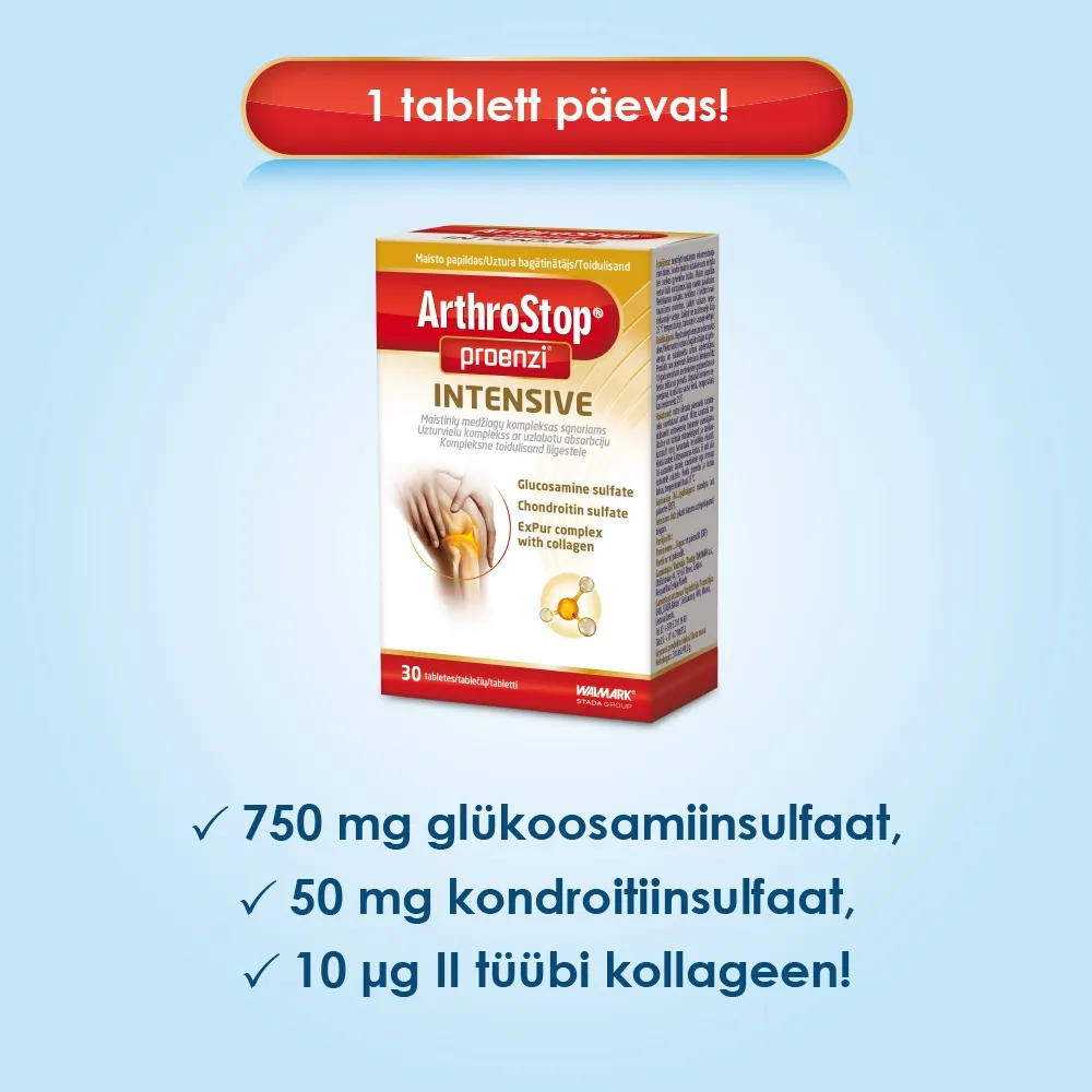 PROENZI ARTHROSTOP INTENSIVE TBL N30 - Tootepilt 2