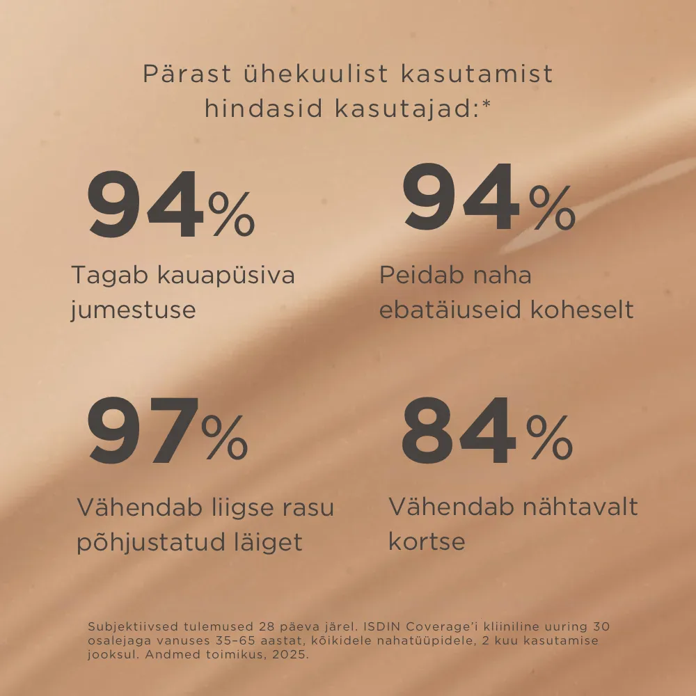 ISDIN JUMESTUSKREEM COVERAGE SPF50+ 30G 3.0 SAND - Tootepilt 5