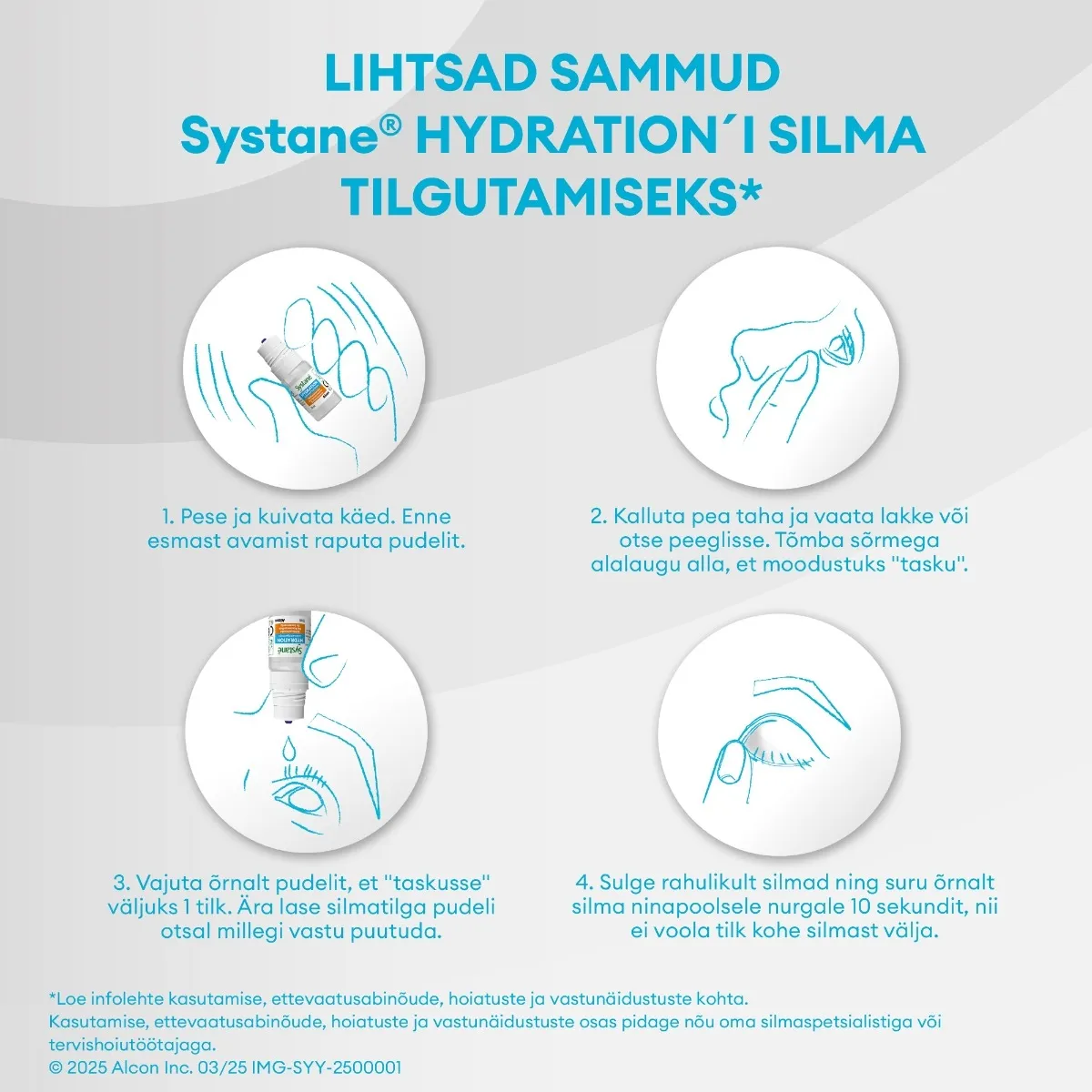 SYSTANE HYDRATION NIISUTAVAD SILMATILGAD SÄILITUSAINETA 10ML - Tootepilt 7