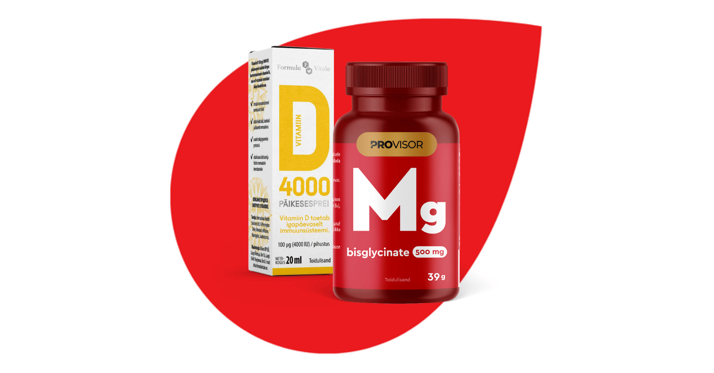 Vitamin D päikesepihusti ja orgaaniline magneesiumdiglütsinaat